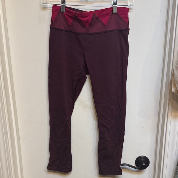 lululemon athletica Burgundy and Pink Leggings - Picture 1 of 5